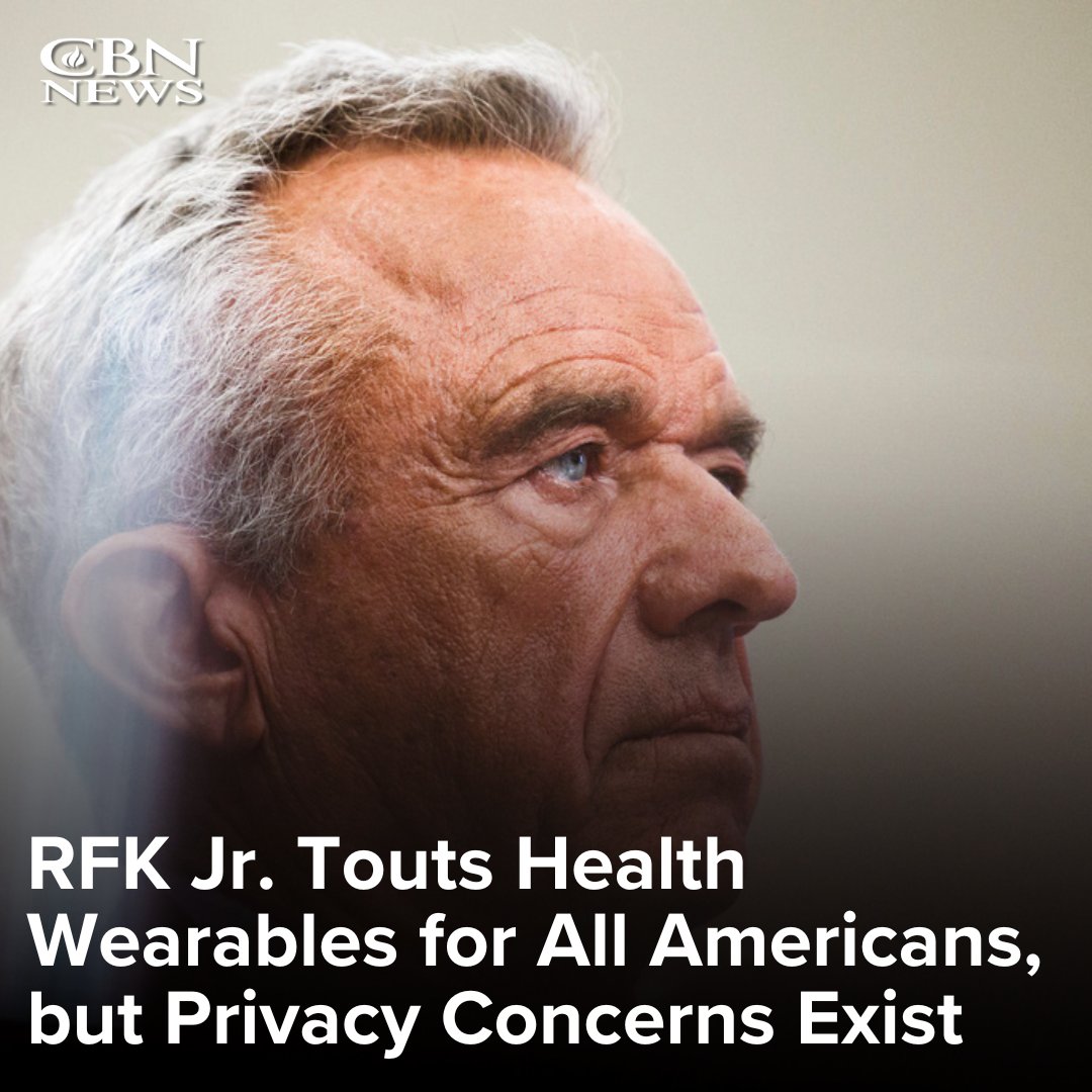 CBNNews's tweet image. Health and Human Services Secretary Robert F. Kennedy, Junior wants all Americans using wearable health devices. While this is part of his effort to Make America Healthy Again, there could be potential drawbacks.  

Kennedy said during a hearing before the House Committee on…