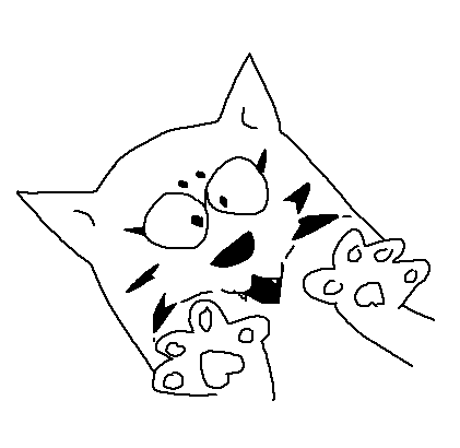 manedwolfworks's tweet image. i do meaningful things like watch southpark and draw cats and play games