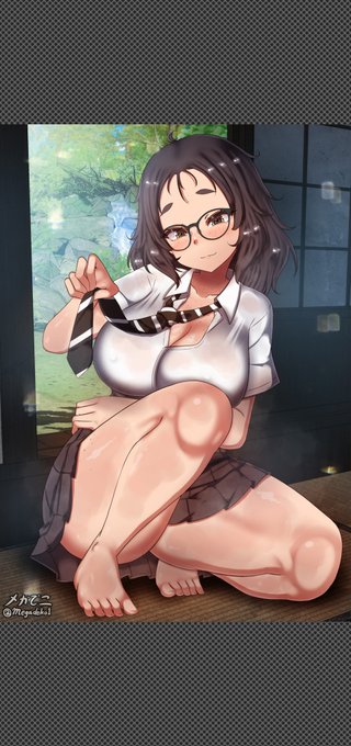 幼い頃一緒に遊んだ秘密基地でごろごろしているかすみちゃん Kasumi is in a secret base where she used to play with her childhood friend as a child.