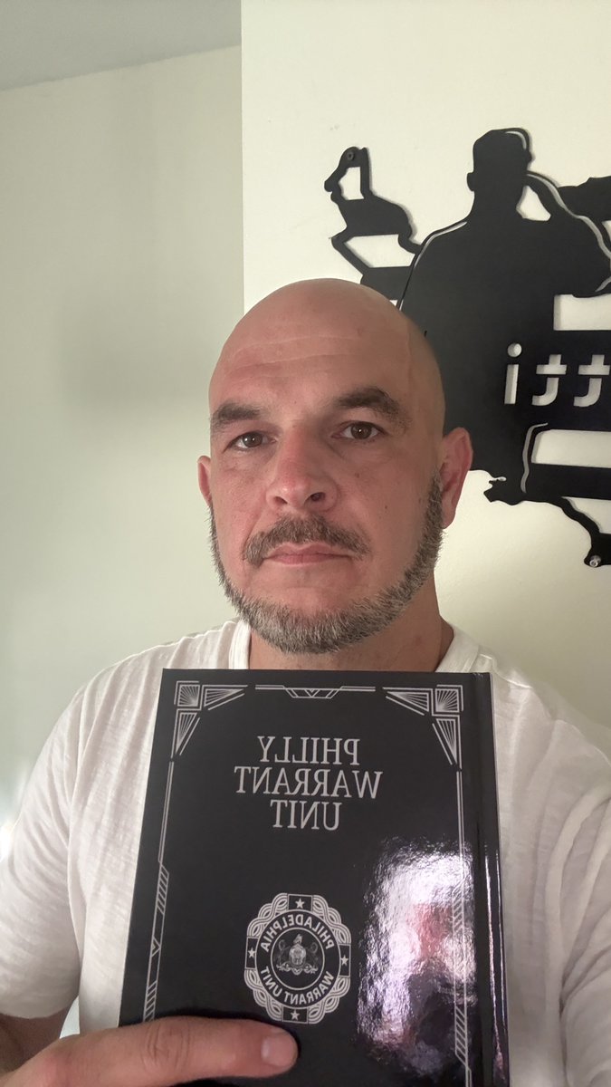 MarkFusetti's tweet photo. Book sales have been amazing so far!! Thank you so much!! We are giving away a signed hardcover book with a little surprise inside!! We will pick a person during our live podcast this Thursday. If you have not picked up your copy you can do it tonight!!😉 Philly Warrant Unit https://t.co/LoHyThCzU0