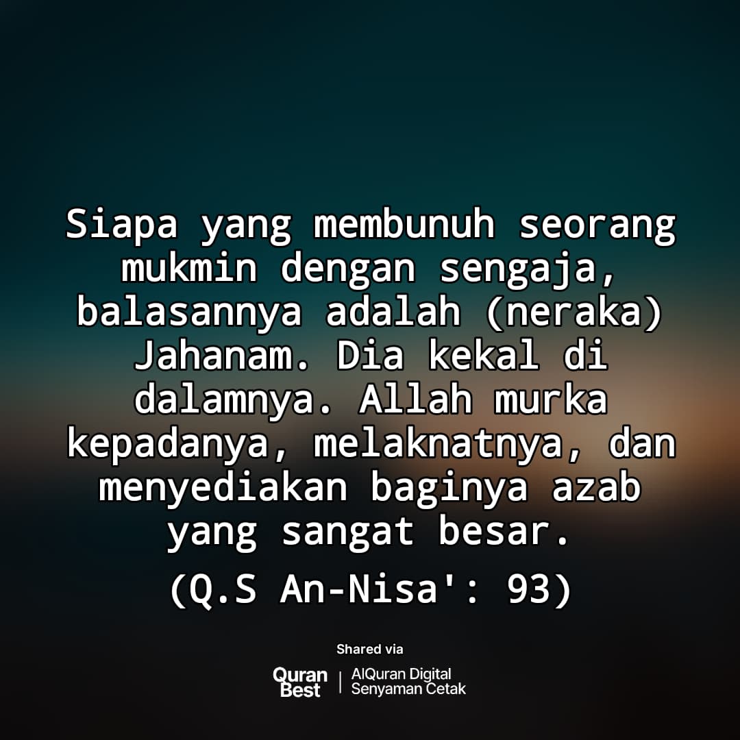 Siapapun orangnya yg memerintahkan pembunuhan terhadap mukmin pada tragedi KM 50 semoga Allah balas dengan azab yg sepedih²nya 🤲

Demikian pula pada eksekutor nya.