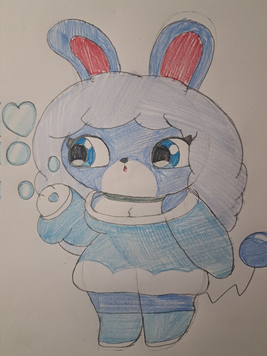 SketchMoth9's tweet image. Friendly fire for @pikachu0z. 🩵💙🫧