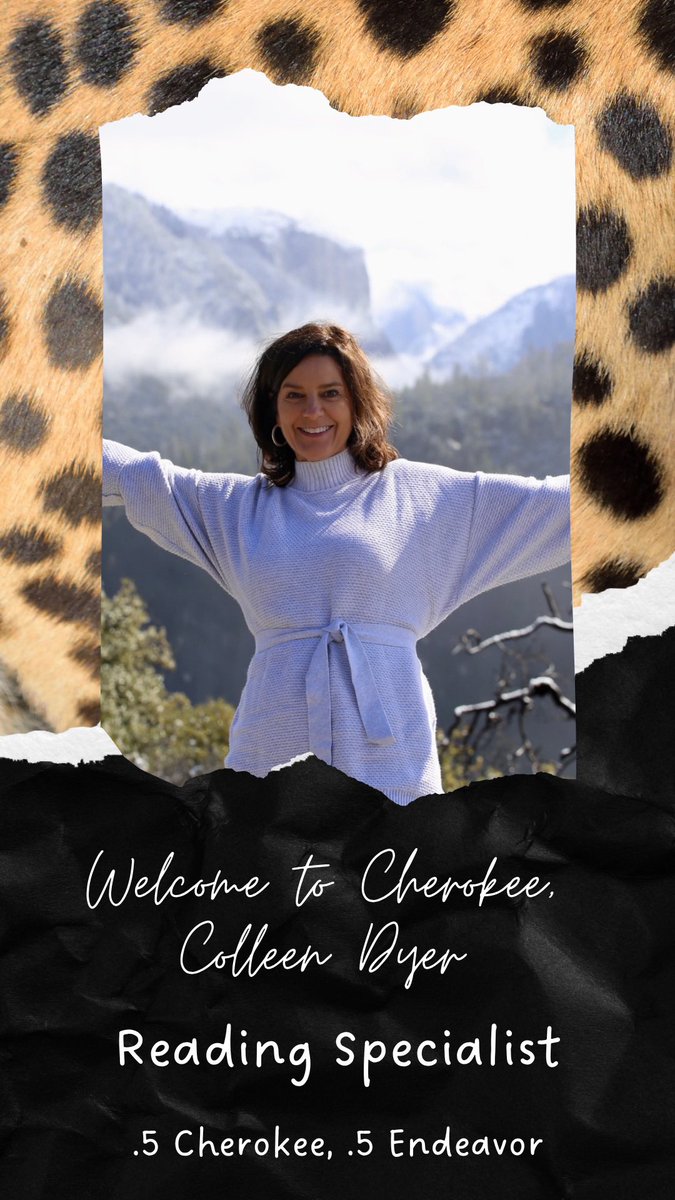 Welcome to Cherokee, Colleen Dyer! 🥰 Mrs. Dyer brings a wealth of knowledge from her many years in Lakota as a Reading Specialist.  Most recently, she was teaching at Creekside ECS. We are extremely lucky to have her join our team! 🐆❤️#cheetahpride #WEareLakota