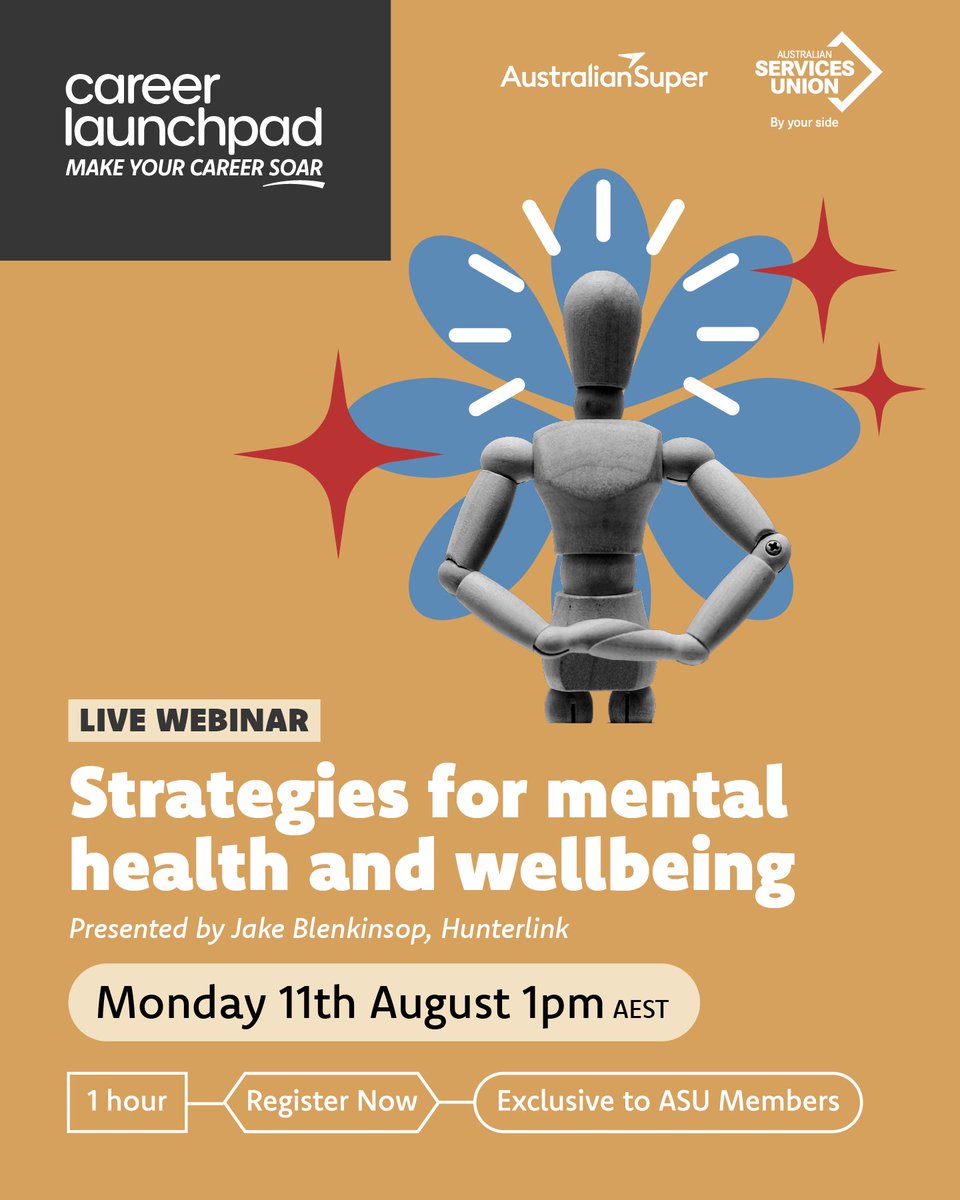 Looking for ways to better manage stress and support your wellbeing?

This one-hour course is free and exclusive to ASU members.

Register here: bit.ly/45kTlIw
