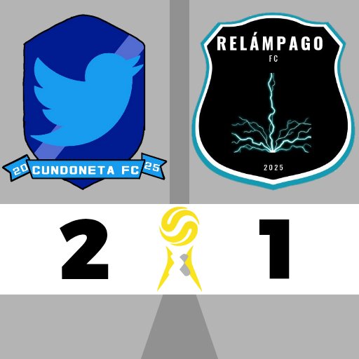 Cundoneta FC <a href="/CundonetaFC/">Cundoneta FC</a> 2 - 1 Relámpago FC <a href="/LaCriptaOculta/">LaCriptaOculta</a> 

Cundoneta FC: ⚽️ 41' 88'
Relámpago FC: ⚽️ 70'