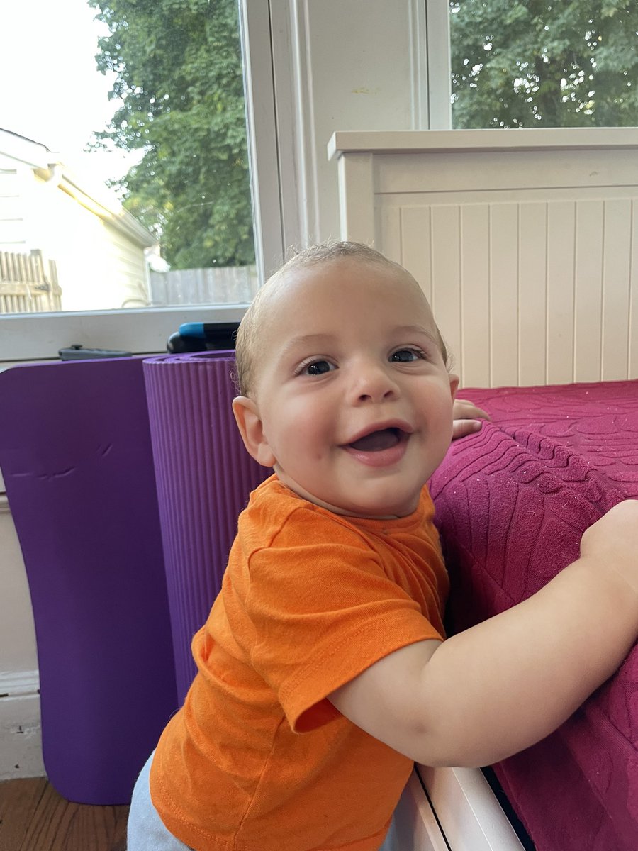 IvanaDGreco's tweet image. Nine months and can’t wait to walk (I don’t think he’s close though, sorry buddy)