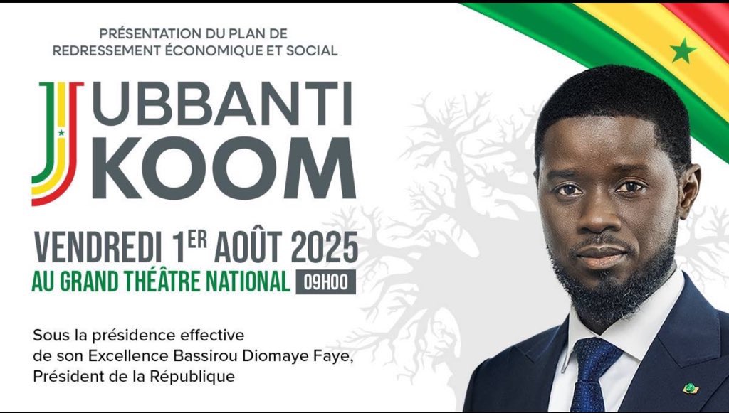 Plan of Senegal New Economical Plan will be launch this Friday watch this space.