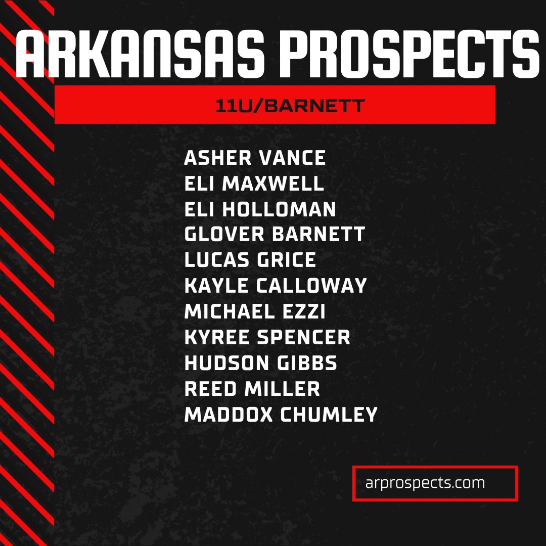 Arkansas Prospects (@arprospects) on Twitter photo Take a look at 11Major Arkansas Prospects- Barnett  this fall. #ProspectsPlayHere Take a look at 11Major Arkansas Prospects- Barnett  this fall. #ProspectsPlayHere