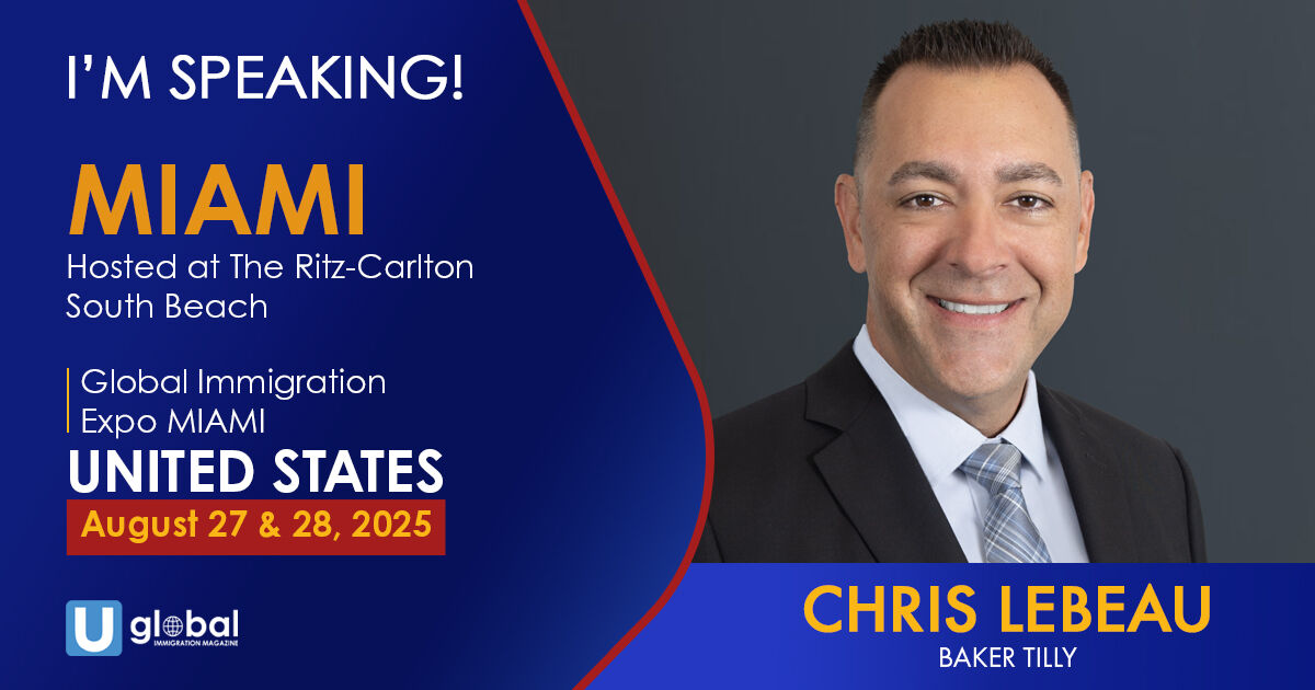 UglobalOfficial's tweet image. We proudly announce that Chris LeBeau from @BakerTillyUS will speak at our Global Immigration Expo in Miami on August 27-28!
Book your seat now!
eventbrite.com/e/2025-eb-5-gl…
#eb5 #visa #goldcard #usa #usimmigration #immigration #citizenship #residency #miami #investors #migration