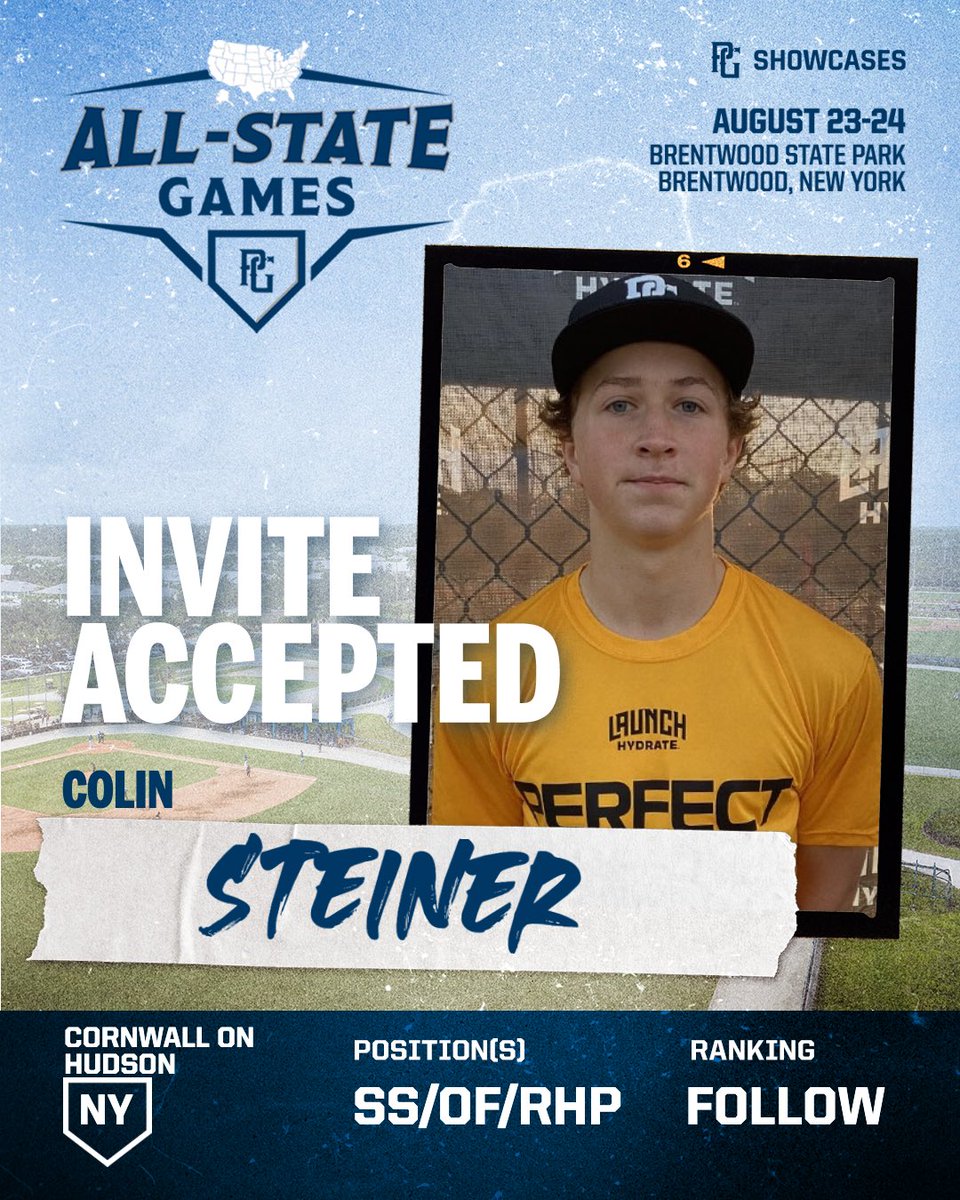 PGMidAtlantic's tweet image. 🚨INVITE ACCEPTED🚨
Colin Steiner (NY) has accepted his invitation to head to the 2025 PG Northeast All-State Games in Brentwood, NY! 🔥
@PGShowcases @PerfectGameUSA