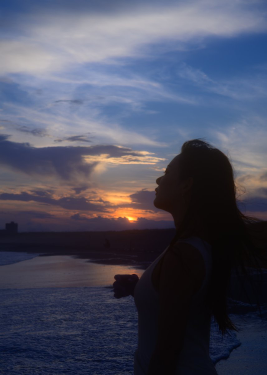 226Danny's tweet image. 湘南夕景
モデル：白澤ゆりあ（ @yuria_shirasawa ）さん

#ポートレート