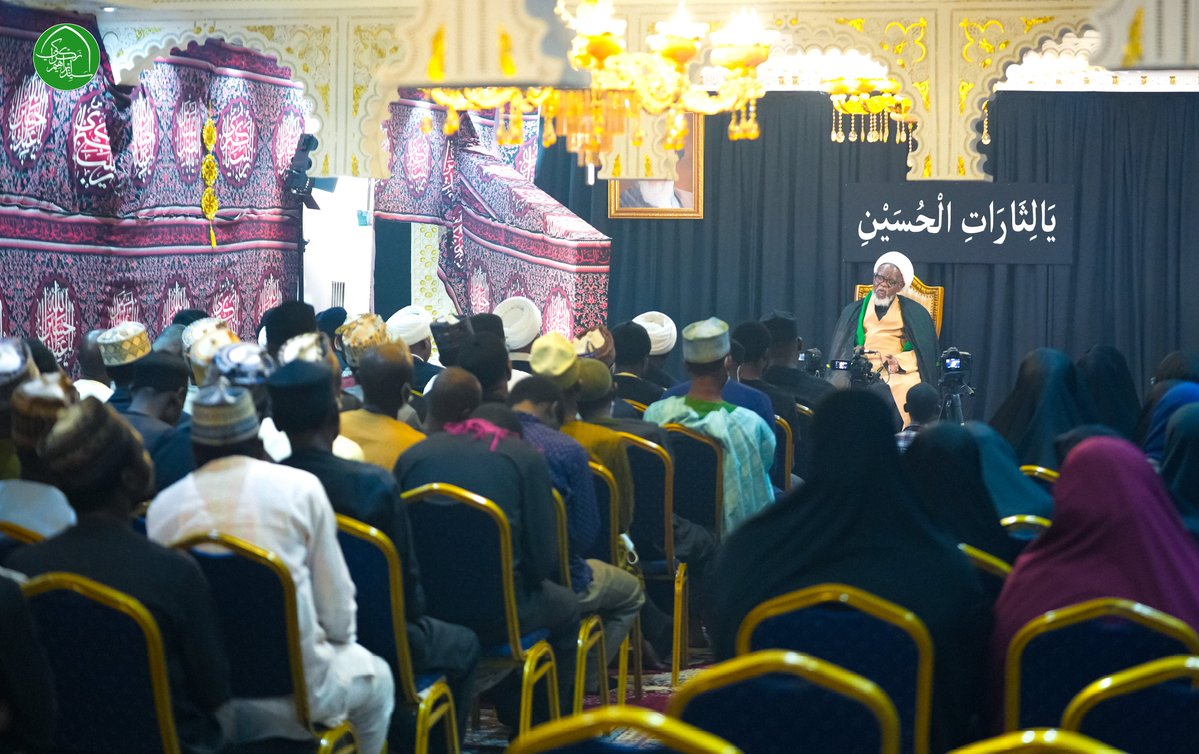 Leader Sheikh Ibraheem Zakzaky (H) marked the end of the annual remembrance of the 2014 International Quds Day massacre with a speech to the families of the martyrs and the general participants at his residence in Abuja.