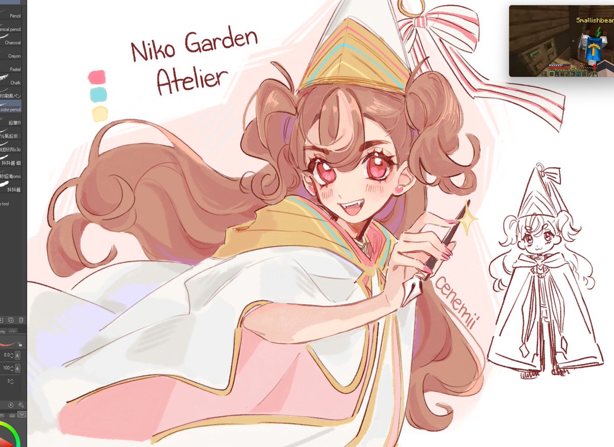 cenemetsu's tweet image. witch hat x precure AU omg what. who said that #precure #Δ帽子