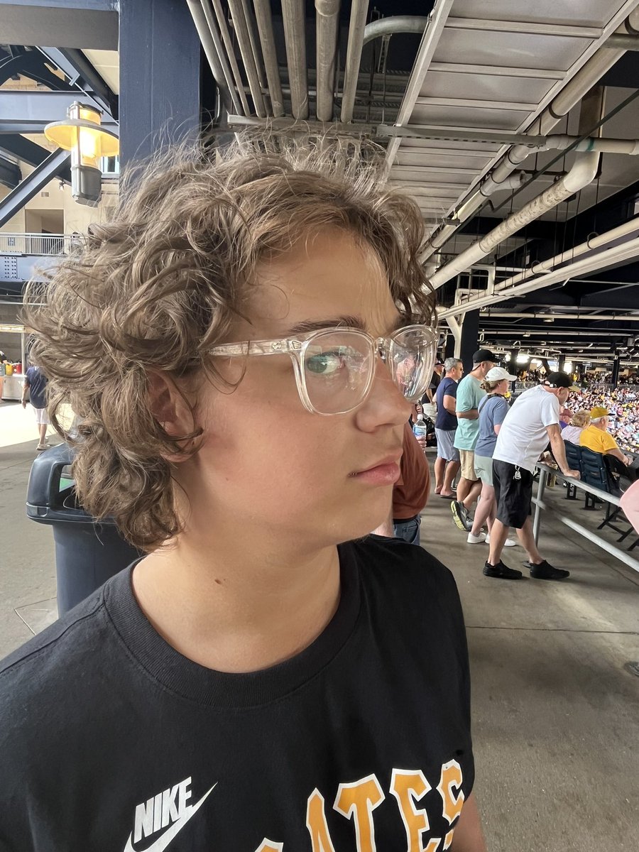 Blitz’s first haircut. Jack is up next.