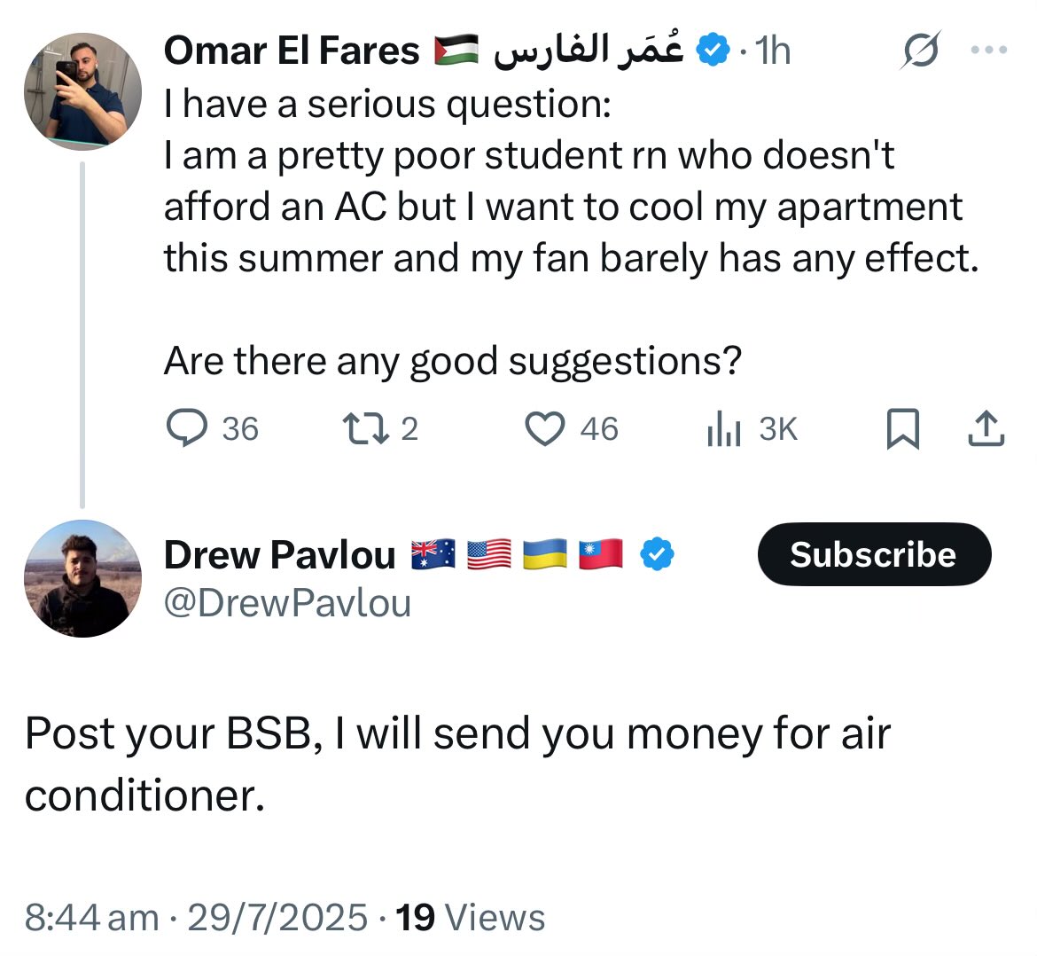 nickschadegg's tweet image. hello @brisbanecityqld he’s spending your money on air conditioners