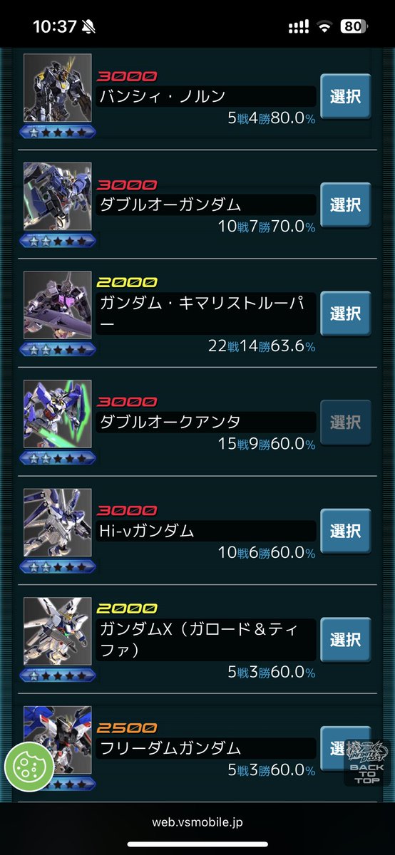 昨日の勝ち順
キマリス楽しい