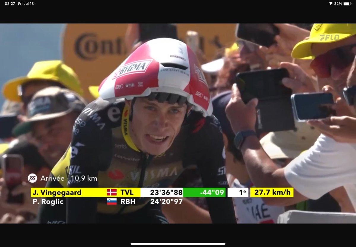 At the end of 3 weeks this ends up being peak Vingegaard, on several levels.  #TDF2025