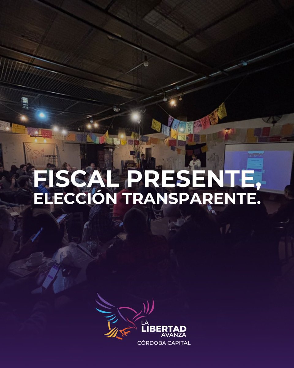 LLA_CbaCapital's tweet image. 💪🏻 La Libertad Avanza sigue formando fiscales en todo el territorio.
📍Esta vez fue en la Seccional 12, donde seguimos sumando vecinos comprometidos para defender cada voto, con convicción, claridad y organización.
💜 Cuidar cada voto, es cuidar la libertad.
¡Gracias a todos!