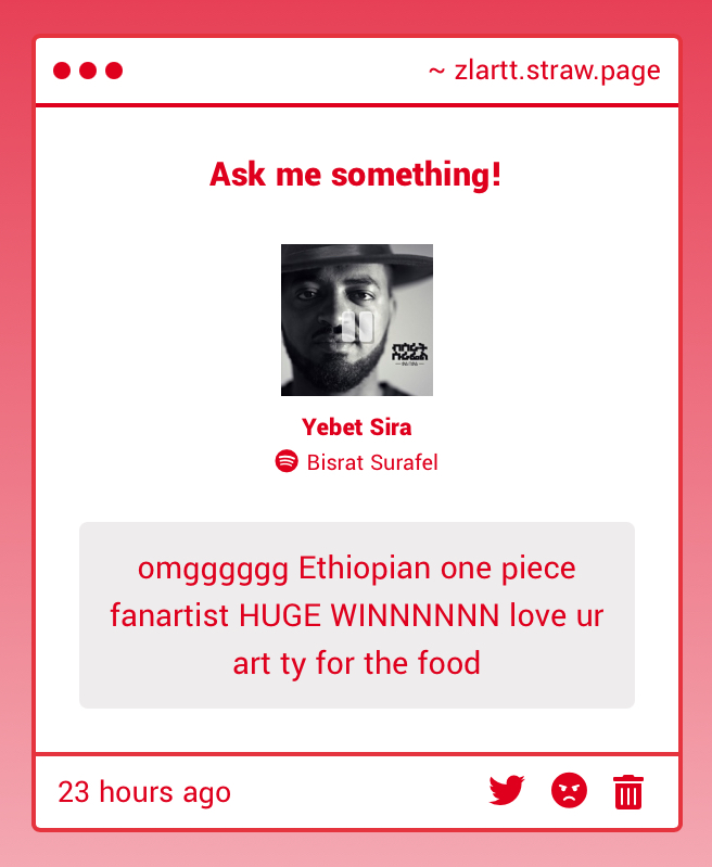 Zlartt's tweet image. glad I could be of service to all the habesha one piece fans out there