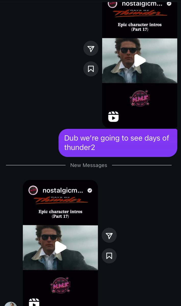 fintaxdude's tweet image. When you and your friend send each other the exact same post.
@Coach_C_White #daysofthunder @TomCruise
