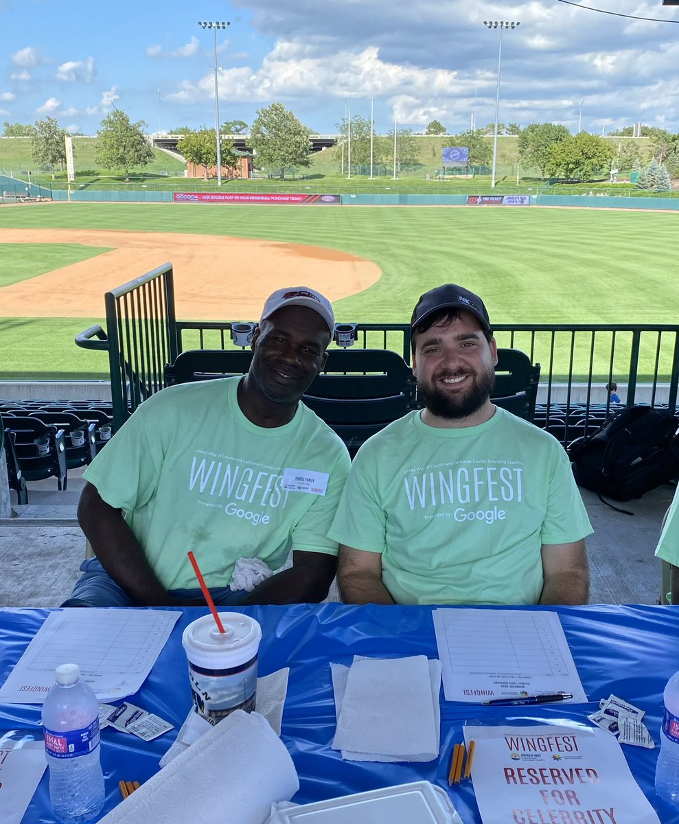 937TheTicket's tweet image. Bock and The Blackshirt were proud to return as Celebrity Judges to Wingfest in #LNK at Haymarket Park! Congrats to the winners and thanks to all the participants for a Memorable time at the park! ⚾️ 🍗 🪽