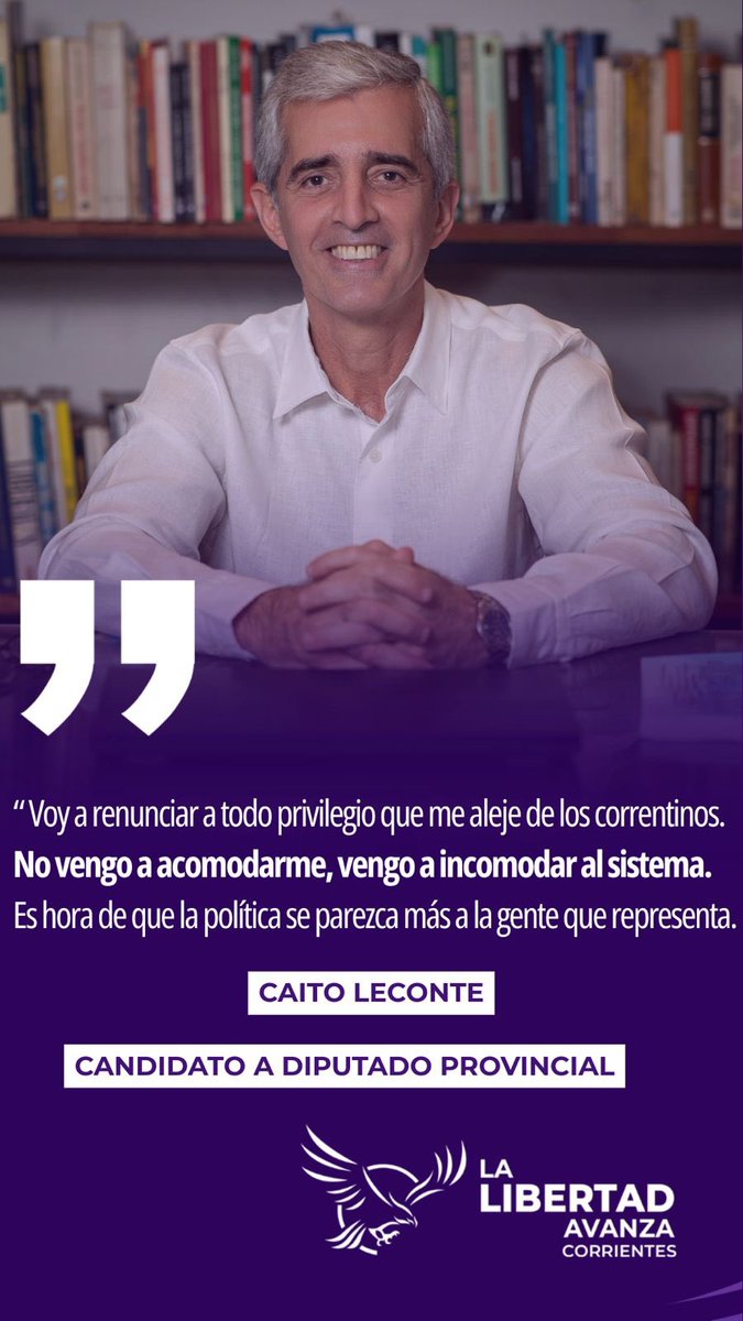 “No vengo a acomodarme, vengo a incomodar al sistema.”