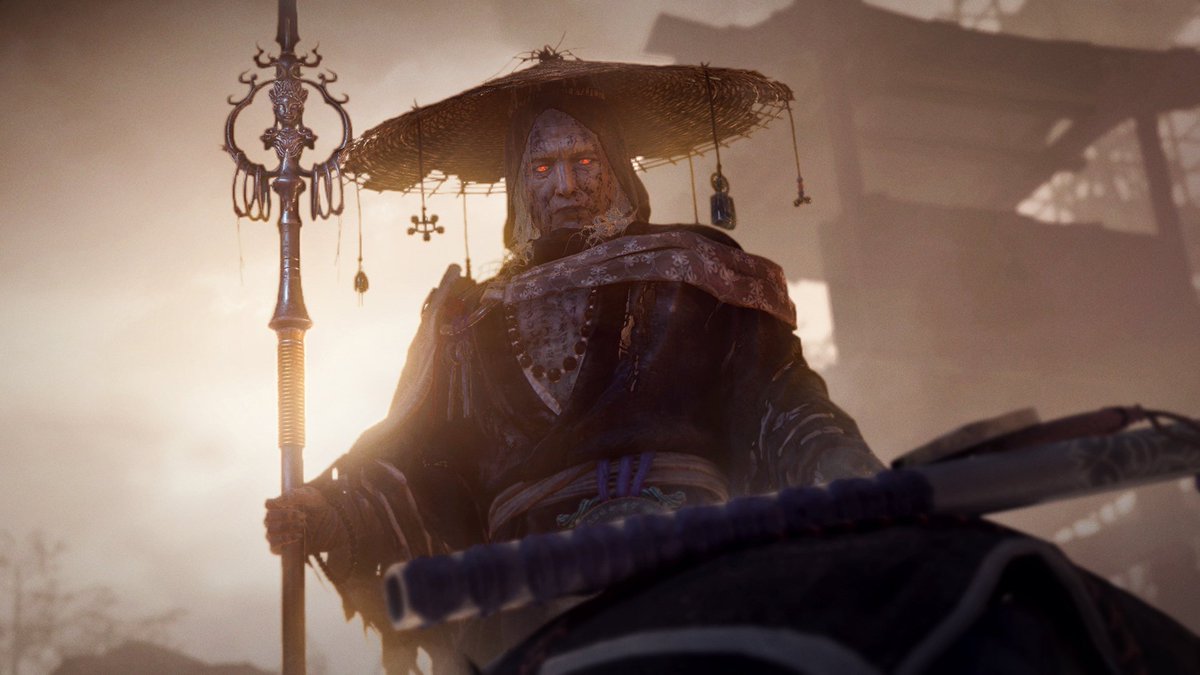APUKAMI1's tweet image. Team Ninja really made the same type of villan 3 times that's crazy. Thank god Nioh 2 had more villans to spice stuff up.