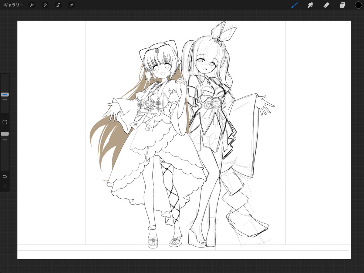 jetcarrot's tweet image. 夜なべの成果Wip
肇さんの久遠の誓い衣装も歯応えたっぷり装飾やん…！！！