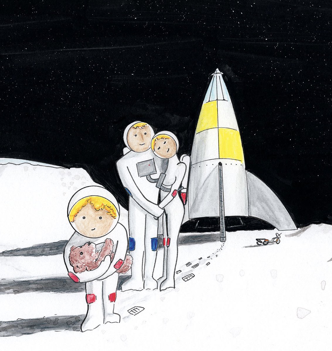 moonsteaders's tweet image. I illustrate kids stories about space pioneers.