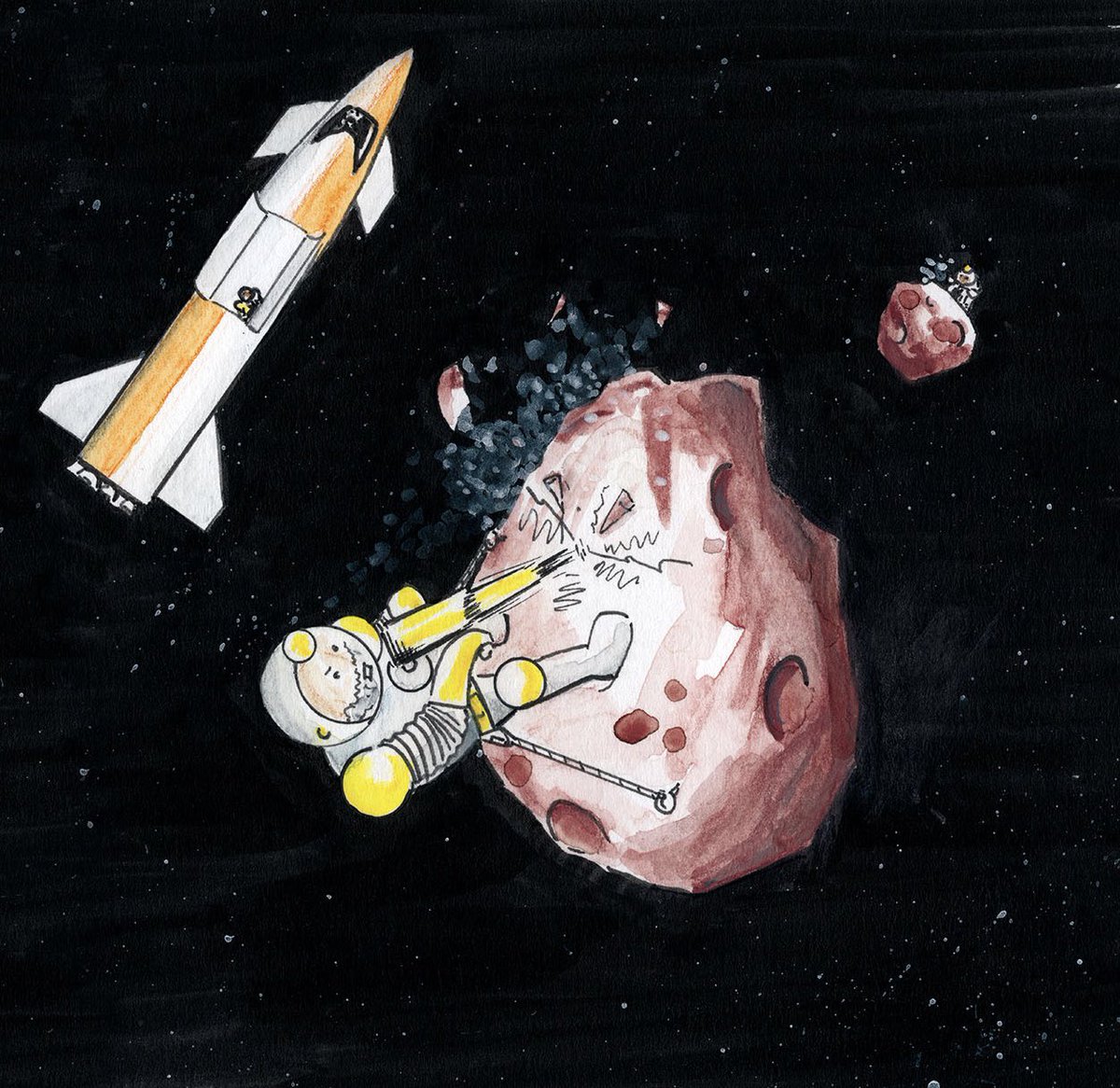 moonsteaders's tweet image. I illustrate kids stories about space pioneers.