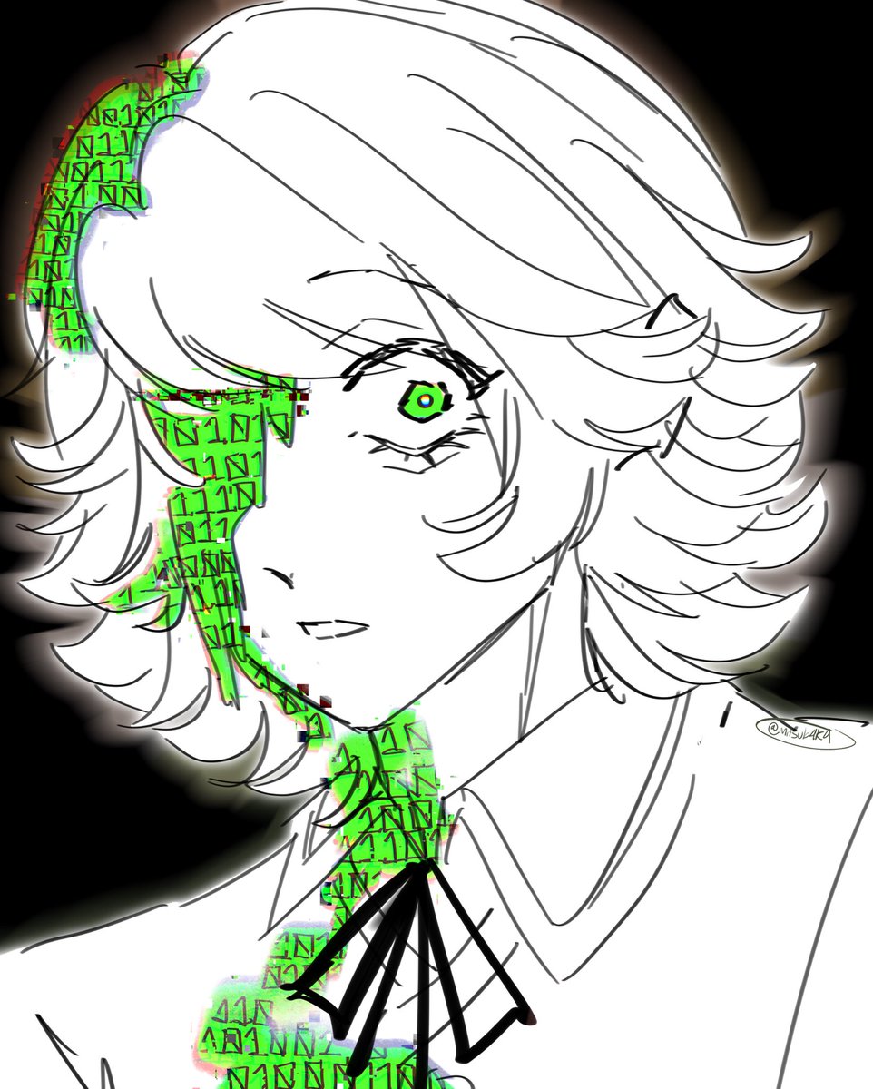 mitsub4k4's tweet image. they’re right outside the door and they don’t know #chihirofujisaki #danganronpa