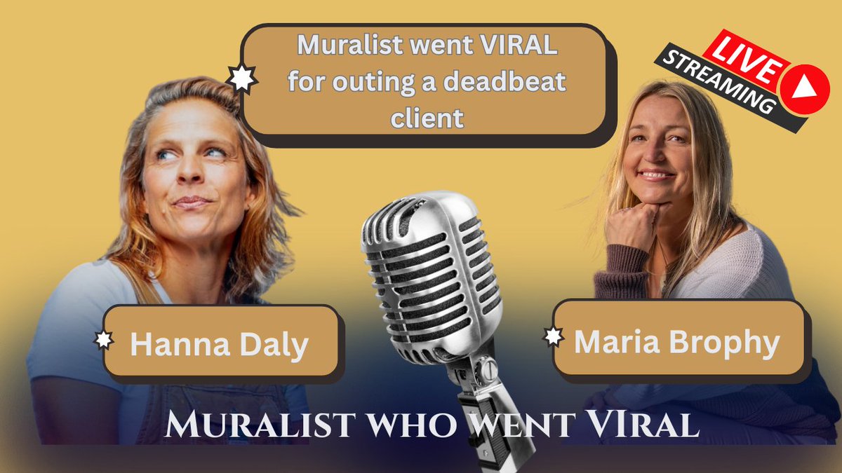 Meet the Muralist who went VIRAL for Outing a DEAD BEAT Client youtube.com/live/iIG8vC7XC… via <a href="/YouTube/">YouTube</a>