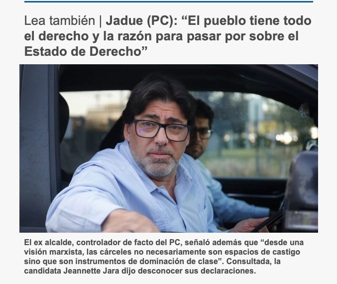 chopanchile's tweet image. Pensar que este delincuente picante pretendía ser presidente y pasar sobre el estado de derecho.
Sus dichos son graves y nuevamente muestran que el comunismo busca el poder sin consideración alguna.