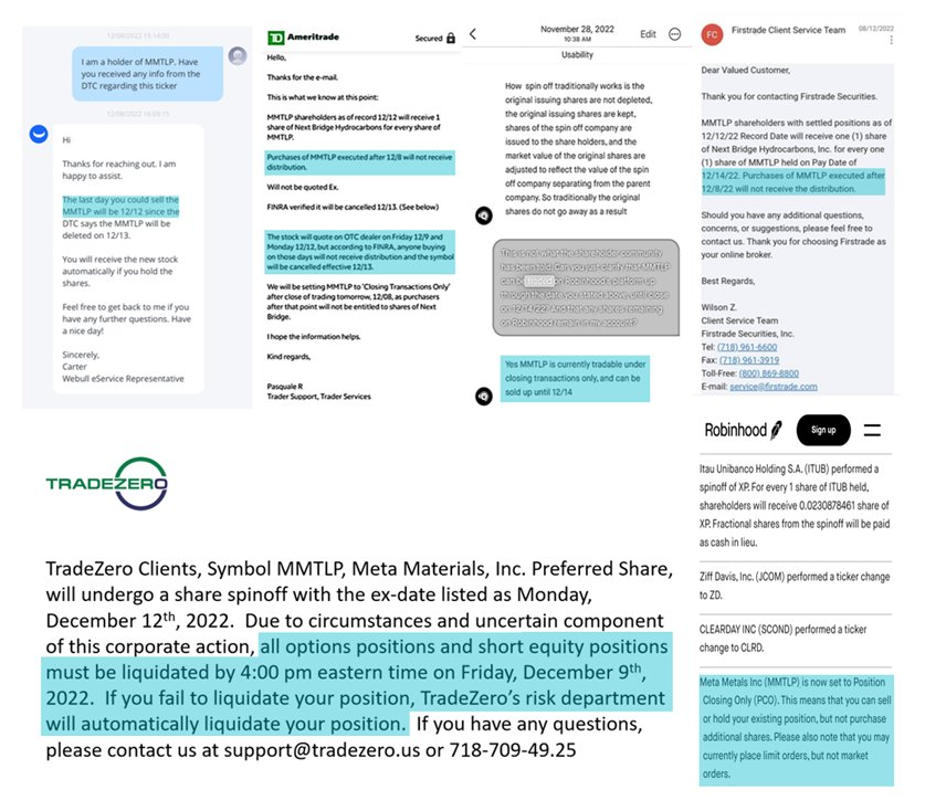 MetaGuyMarduk's tweet image. #MMTLPFIASCO Day 960
Never forget they only designated caveat emptor on $MMTLP 2 hours and 1 minute after the market closed, on what would be the last day MMTLP traded. How does that even make sense?

This alone crushes the narrative that it would not trade after the 8th.

Add
