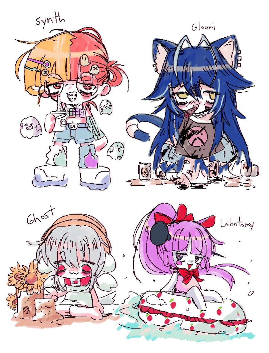 PumpkinSynth's tweet image. From today&apos;s art stream. This sheet turned out ok. I colored off stream. Hope it&apos;s cute enough ;v;