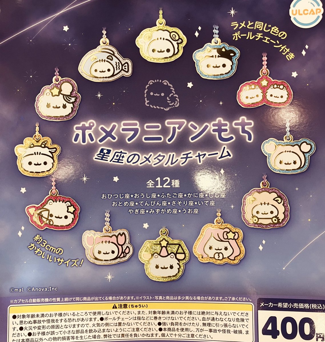 ❎完売のお知らせ❎ ✨ポメラニアンもち 星座のメタルチャーム 以上の