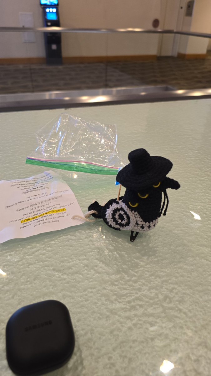 Wrecki (@wrecktgaming) on Twitter photo <a href="/niftyneuron/">Nifty Neuron 🧶</a> I FOUND SUSSIE AND HIS (DERPY'S) TINY HAT IN THE HILTON LOBBY!!! 😭 He's going home with me to Jacksonville, North Carolina for now, but he'll be traveling back to San Diego next February when I move back! 😁 #crochetdrop #SDCC #KPOPDEMONHUNTERS #SUSSIE <a href="/niftyneuron/">Nifty Neuron 🧶</a> I FOUND SUSSIE AND HIS (DERPY'S) TINY HAT IN THE HILTON LOBBY!!! 😭 He's going home with me to Jacksonville, North Carolina for now, but he'll be traveling back to San Diego next February when I move back! 😁 #crochetdrop #SDCC #KPOPDEMONHUNTERS #SUSSIE