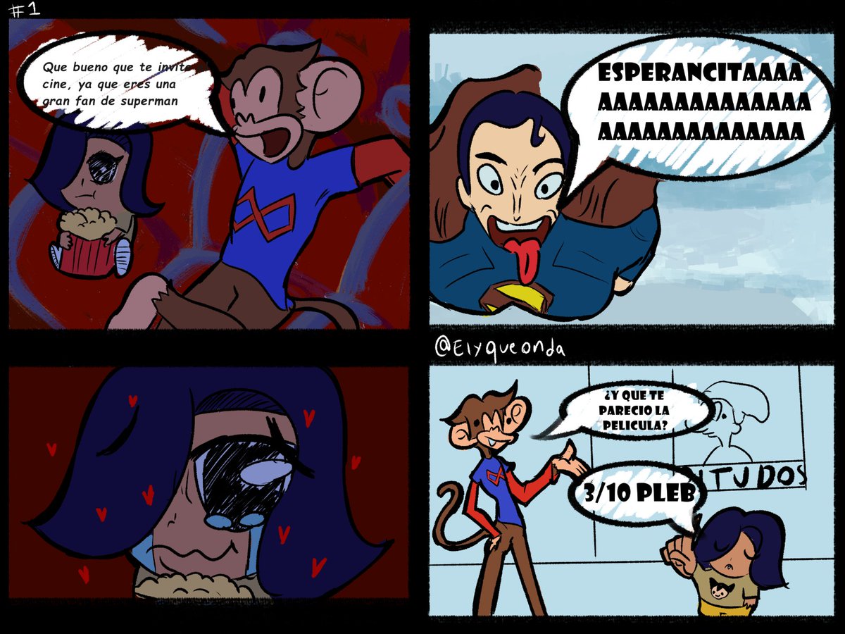 ELYqueonda's tweet image. Invite a mi roomie a ver la peli de Superman