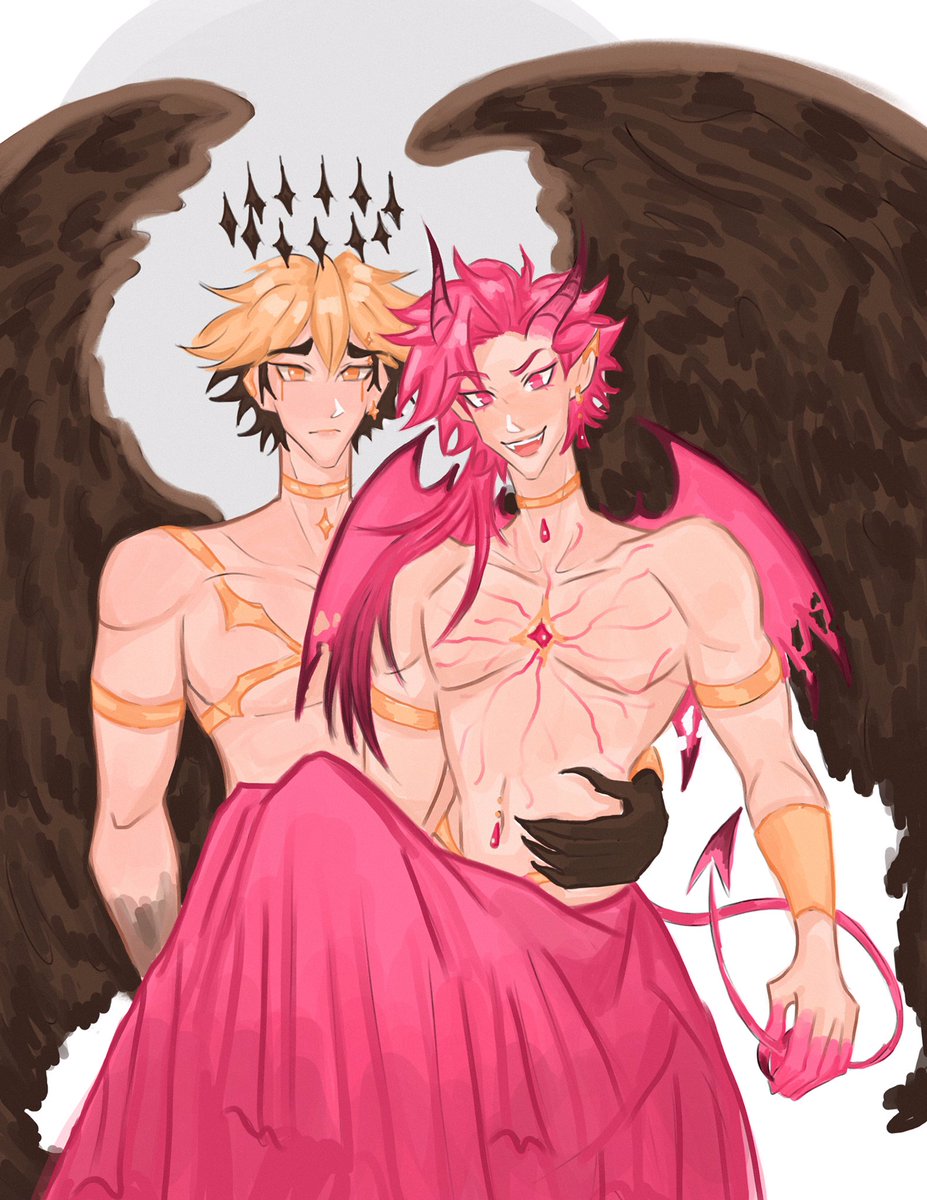 #FeiVeinWeek25 Day 5, feivein demon and angel (?)