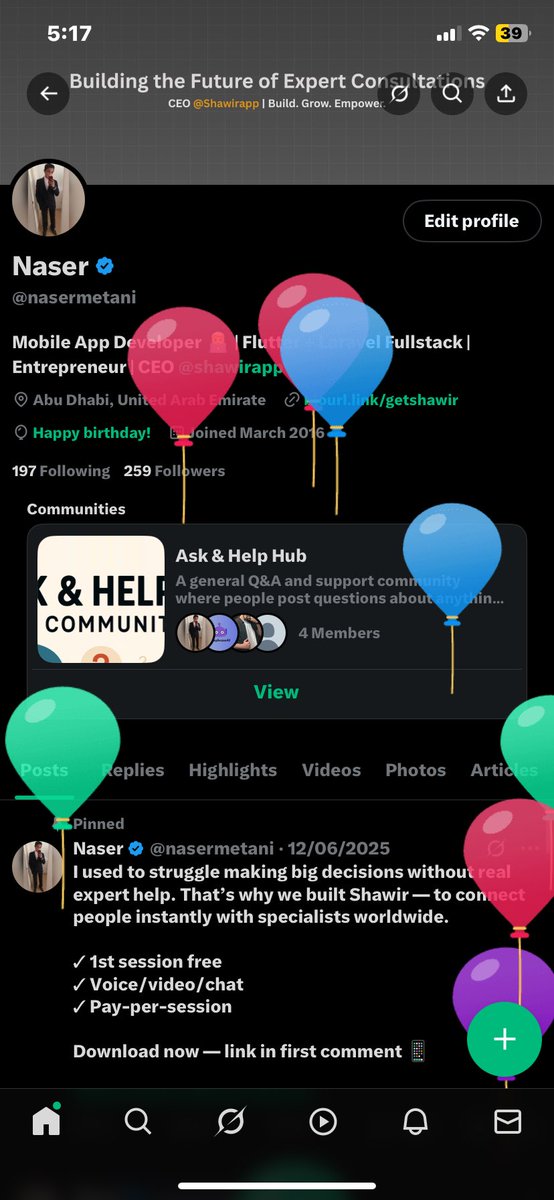nasermetani's tweet image. 🎉 Today’s my birthday.
Was hoping for cake…
Got a semicolon error instead.
Thanks, project. Truly touched. 😭
#DevLife #BirthdayBug #ProgrammerProblems
