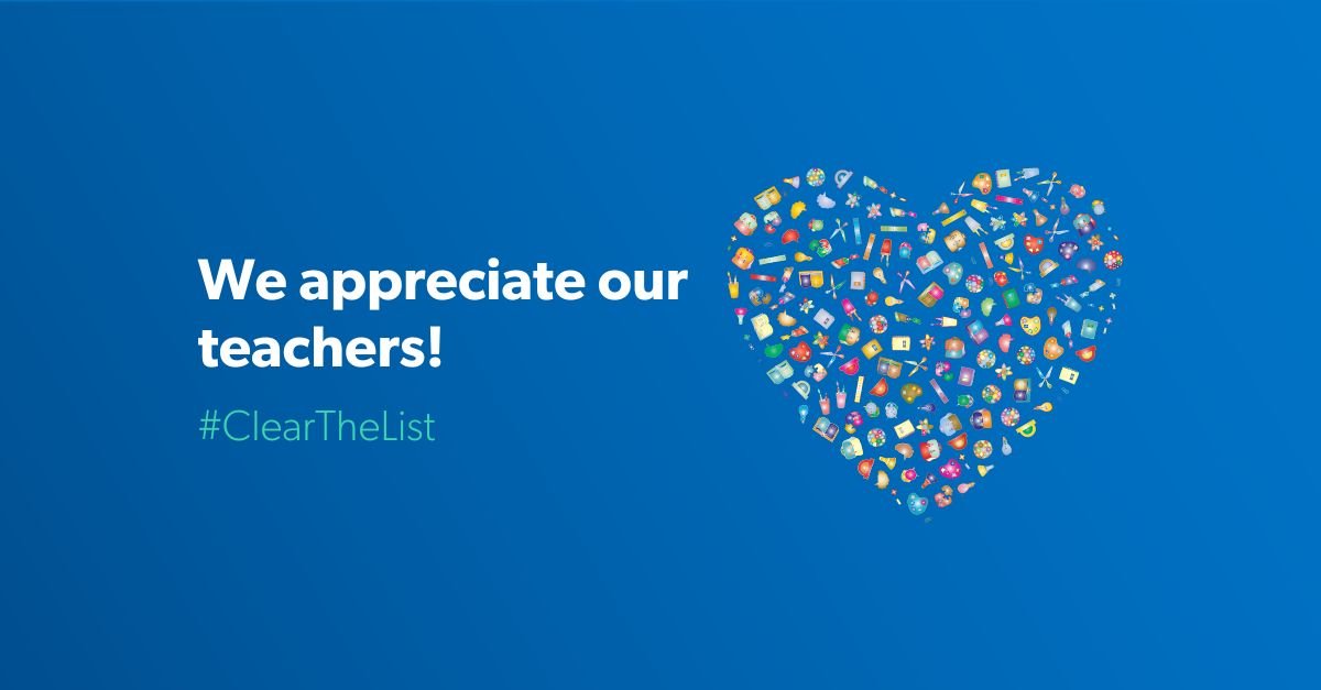 Mathemagician4U's tweet image. Back to School time is near
It's about to appear.
If your Amazon list isn't clear
Don't panic or fear!
Please don't shed a tear,
Just share it right here.
Repost lists from each peer;
Let's give a reason to cheer!
And may our hope be sincere
That items will disappear!
#teachers