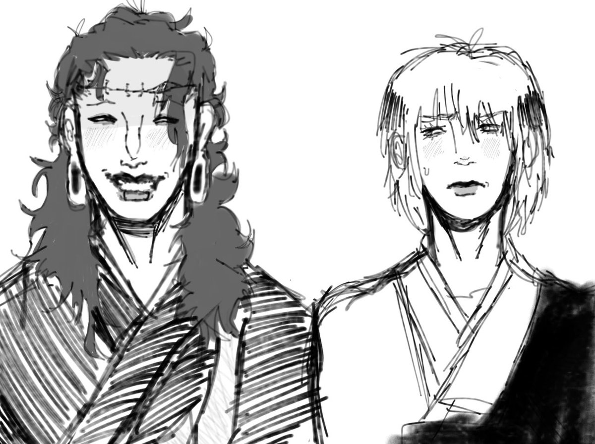 kenwoku's tweet photo. i wouldve added some dialogue but idk what id make them think or say #uraken uraken https://t.co/3TUE1amxw3