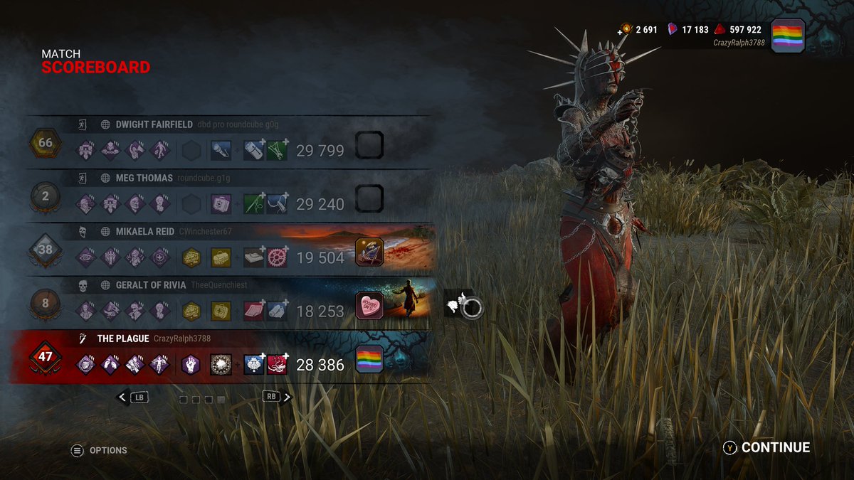 AzRoadRunner_78's tweet photo. Can we get these hackers blocked? @DeadbyDaylight There is no sense in playing this way, hacking just to get an escape. The Dwight and Meg did exactly that during this match. It’s bullshit. https://t.co/mYt86nbSMQ