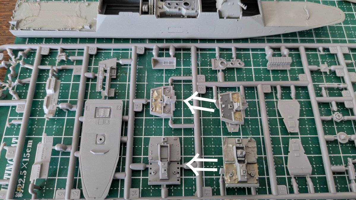 88fleetJMSDF's tweet image. 同キットを2つ以上持っているとマスキングをすぐに流用できるの素敵