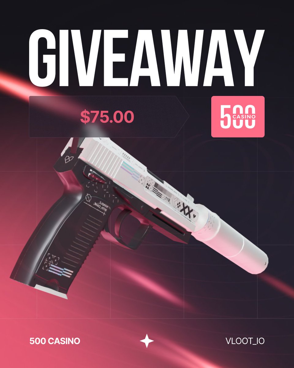 CSGO / CS2 Desert Eagle Printstream Giveaway ($75) 🎁

✅ Follow <a href="/500Casino/">500 Casino</a> &amp; <a href="/vloot_io/">vLoot.io</a>
✅ Like, Retweet and Tag 1 friend

Winner drawn in 10 days, good luck 🥰