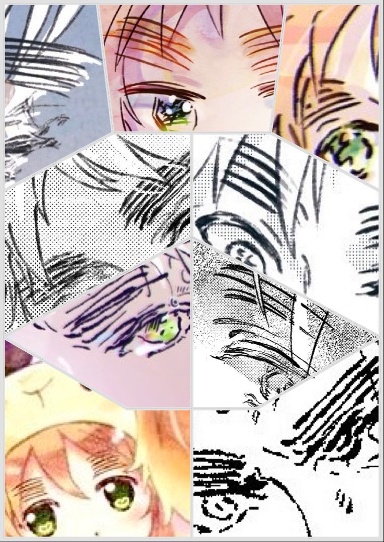 ①ザ・眉毛と②強眉毛と③眉毛をブレンドした感じかなぁ…🤔
参照画像3枚+番外編 