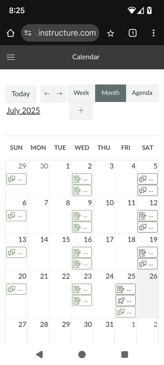Completed calendar = first semester of grad school officially done!