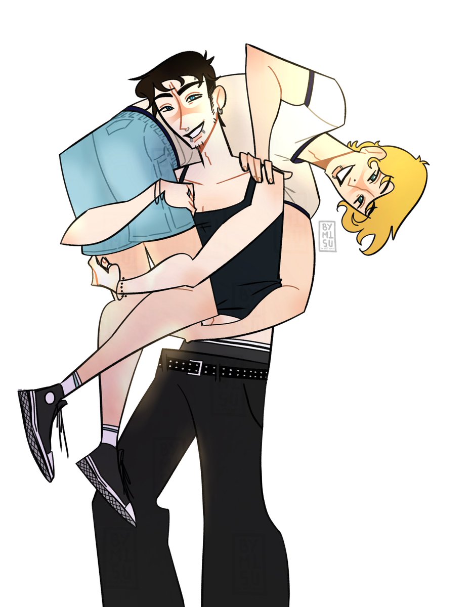 BYM1SU's tweet image. Comission for the cutest @kyxlithium ❤️❤️!!  #arttwt