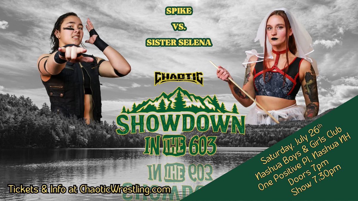 ChaoticWrestlin's tweet image. .@wrestlespike takes on Selena Hekate!
Let’s see if GGC member has luck against spike!
Live:
Twitch.tv/chaoticwrestli…
YouTube.com/chaoticwrestli…