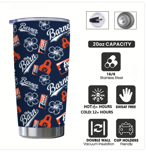 BarnerSupply's tweet photo. Pre-order special for $20? We'll take pre-orders till Wednesday 07/30.
 20 oz stainless steel, double walled with a slide lid..... and "Ultimate Barner Pattern" designed specifically for THIS CUP so IT IS SUPER CLEAN??
https://t.co/1eKq5sez2v https://t.co/xaMwL1gPWL